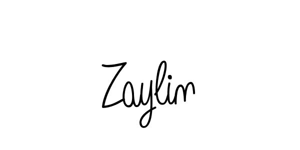 Design your own signature with our free online signature maker. With this signature software, you can create a handwritten (Angelique-Rose-font-FFP) signature for name Zaylin. Zaylin signature style 5 images and pictures png