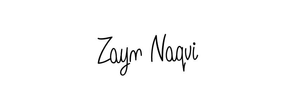 Use a signature maker to create a handwritten signature online. With this signature software, you can design (Angelique-Rose-font-FFP) your own signature for name Zayn Naqvi. Zayn Naqvi signature style 5 images and pictures png