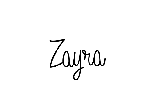 Design your own signature with our free online signature maker. With this signature software, you can create a handwritten (Angelique-Rose-font-FFP) signature for name Zayra. Zayra signature style 5 images and pictures png