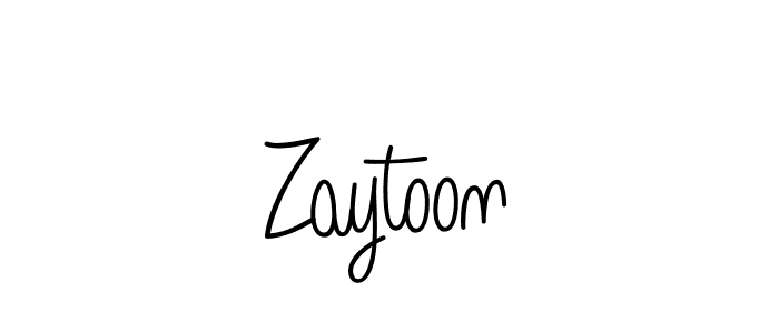 How to make Zaytoon signature? Angelique-Rose-font-FFP is a professional autograph style. Create handwritten signature for Zaytoon name. Zaytoon signature style 5 images and pictures png