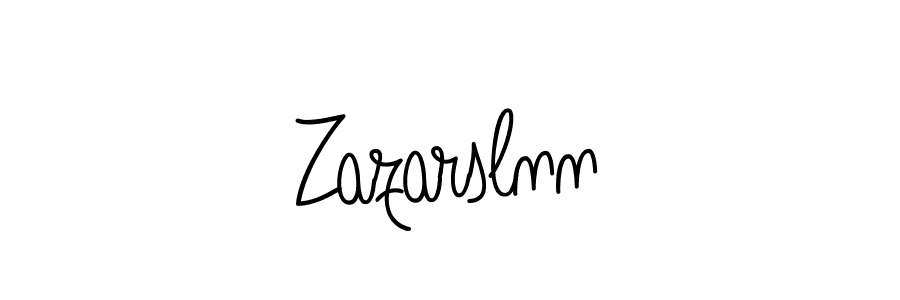 Check out images of Autograph of Zazarslnn name. Actor Zazarslnn Signature Style. Angelique-Rose-font-FFP is a professional sign style online. Zazarslnn signature style 5 images and pictures png