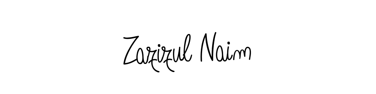if you are searching for the best signature style for your name Zazizul Naim. so please give up your signature search. here we have designed multiple signature styles  using Angelique-Rose-font-FFP. Zazizul Naim signature style 5 images and pictures png