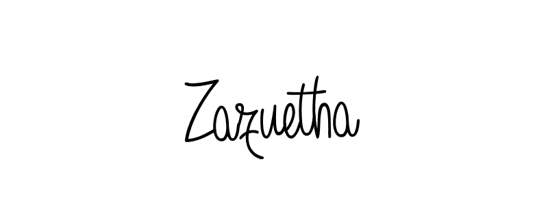 Use a signature maker to create a handwritten signature online. With this signature software, you can design (Angelique-Rose-font-FFP) your own signature for name Zazuetha. Zazuetha signature style 5 images and pictures png