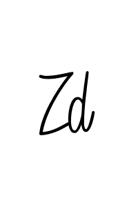 The best way (Angelique-Rose-font-FFP) to make a short signature is to pick only two or three words in your name. The name Zd include a total of six letters. For converting this name. Zd signature style 5 images and pictures png