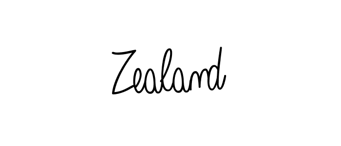 Make a beautiful signature design for name Zealand. With this signature (Angelique-Rose-font-FFP) style, you can create a handwritten signature for free. Zealand signature style 5 images and pictures png