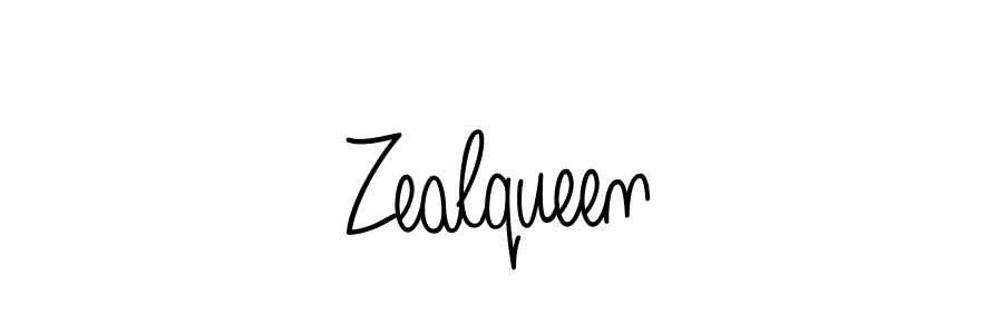 The best way (Angelique-Rose-font-FFP) to make a short signature is to pick only two or three words in your name. The name Zealqueen include a total of six letters. For converting this name. Zealqueen signature style 5 images and pictures png