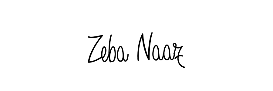 Also we have Zeba Naaz name is the best signature style. Create professional handwritten signature collection using Angelique-Rose-font-FFP autograph style. Zeba Naaz signature style 5 images and pictures png