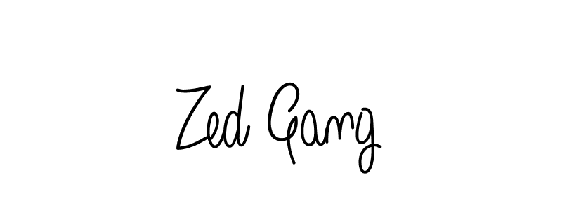 How to make Zed Gang signature? Angelique-Rose-font-FFP is a professional autograph style. Create handwritten signature for Zed Gang name. Zed Gang signature style 5 images and pictures png