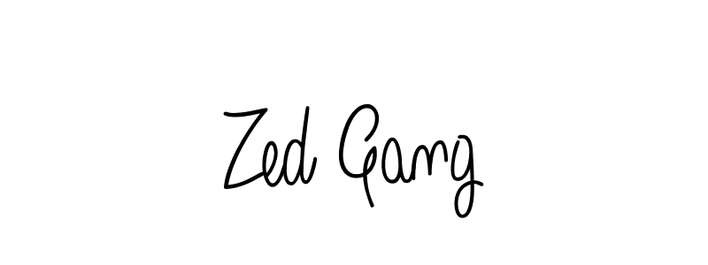 How to make Zed Gang signature? Angelique-Rose-font-FFP is a professional autograph style. Create handwritten signature for Zed Gang name. Zed Gang signature style 5 images and pictures png