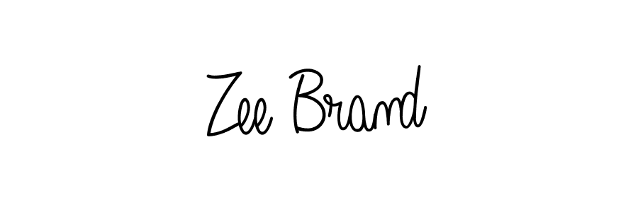 How to make Zee Brand signature? Angelique-Rose-font-FFP is a professional autograph style. Create handwritten signature for Zee Brand name. Zee Brand signature style 5 images and pictures png