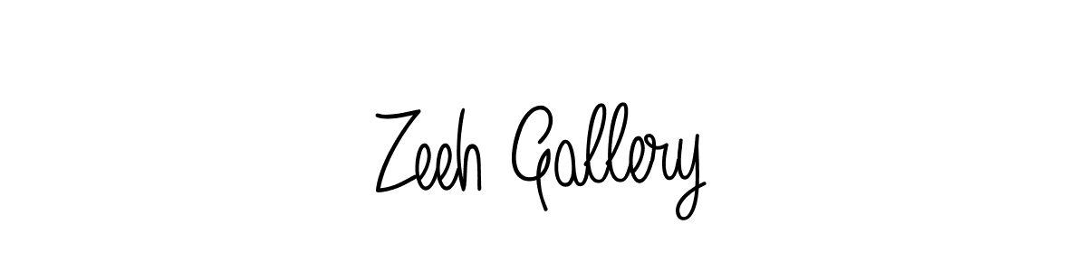 Also we have Zeeh Gallery name is the best signature style. Create professional handwritten signature collection using Angelique-Rose-font-FFP autograph style. Zeeh Gallery signature style 5 images and pictures png