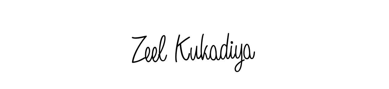 How to make Zeel Kukadiya signature? Angelique-Rose-font-FFP is a professional autograph style. Create handwritten signature for Zeel Kukadiya name. Zeel Kukadiya signature style 5 images and pictures png