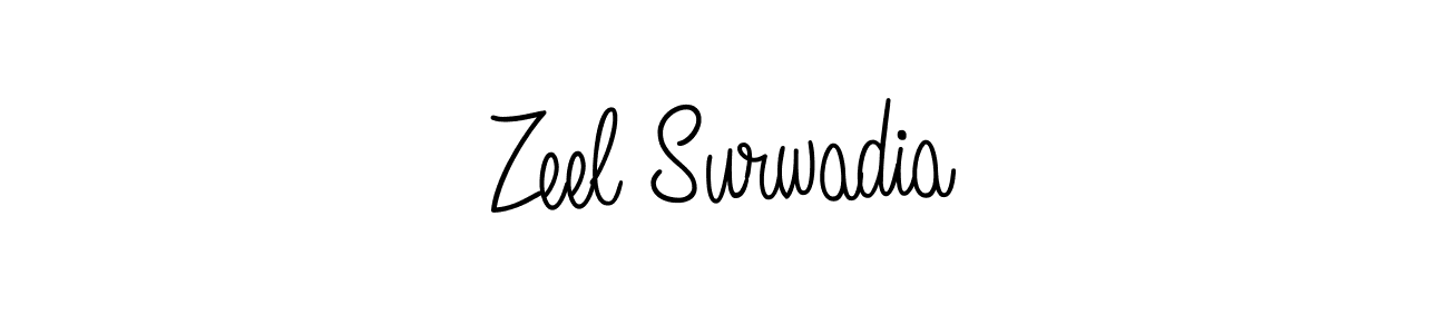 if you are searching for the best signature style for your name Zeel Surwadia. so please give up your signature search. here we have designed multiple signature styles  using Angelique-Rose-font-FFP. Zeel Surwadia signature style 5 images and pictures png