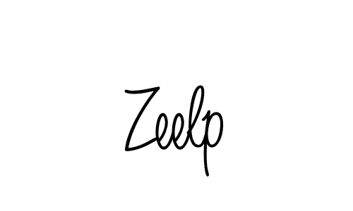 Make a beautiful signature design for name Zeelp. With this signature (Angelique-Rose-font-FFP) style, you can create a handwritten signature for free. Zeelp signature style 5 images and pictures png