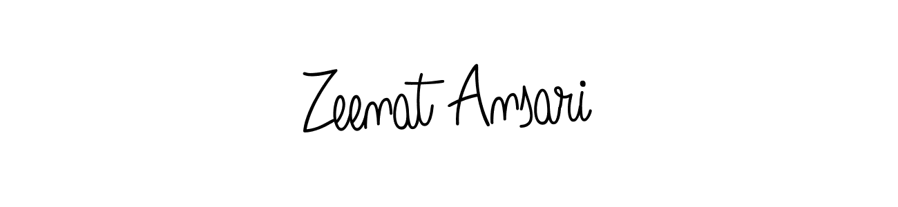 Zeenat Ansari stylish signature style. Best Handwritten Sign (Angelique-Rose-font-FFP) for my name. Handwritten Signature Collection Ideas for my name Zeenat Ansari. Zeenat Ansari signature style 5 images and pictures png