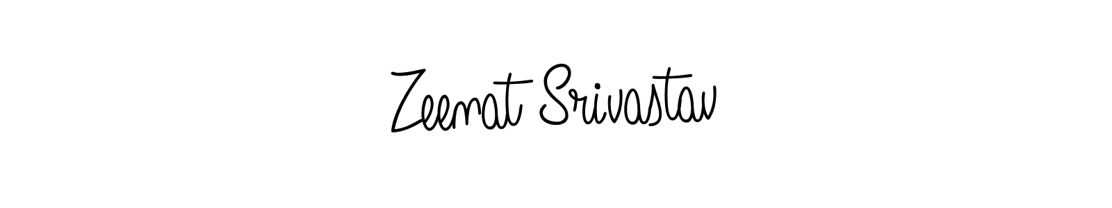 Use a signature maker to create a handwritten signature online. With this signature software, you can design (Angelique-Rose-font-FFP) your own signature for name Zeenat Srivastav. Zeenat Srivastav signature style 5 images and pictures png