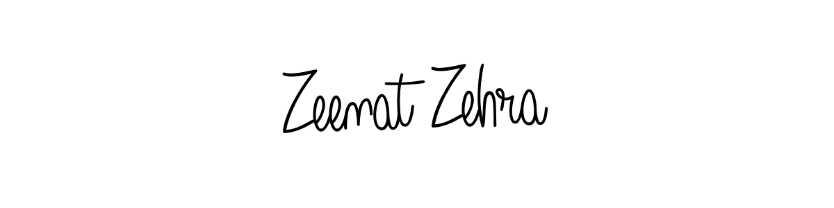 Zeenat Zehra stylish signature style. Best Handwritten Sign (Angelique-Rose-font-FFP) for my name. Handwritten Signature Collection Ideas for my name Zeenat Zehra. Zeenat Zehra signature style 5 images and pictures png