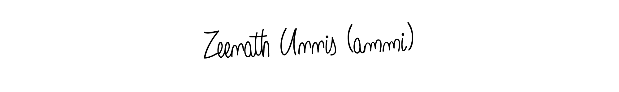 How to make Zeenath Unnis (ammi) signature? Angelique-Rose-font-FFP is a professional autograph style. Create handwritten signature for Zeenath Unnis (ammi) name. Zeenath Unnis (ammi) signature style 5 images and pictures png
