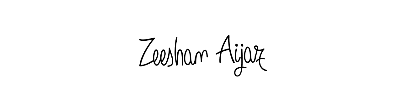 Zeeshan Aijaz stylish signature style. Best Handwritten Sign (Angelique-Rose-font-FFP) for my name. Handwritten Signature Collection Ideas for my name Zeeshan Aijaz. Zeeshan Aijaz signature style 5 images and pictures png