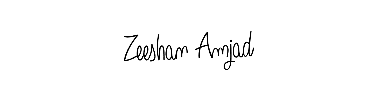 Best and Professional Signature Style for Zeeshan Amjad. Angelique-Rose-font-FFP Best Signature Style Collection. Zeeshan Amjad signature style 5 images and pictures png