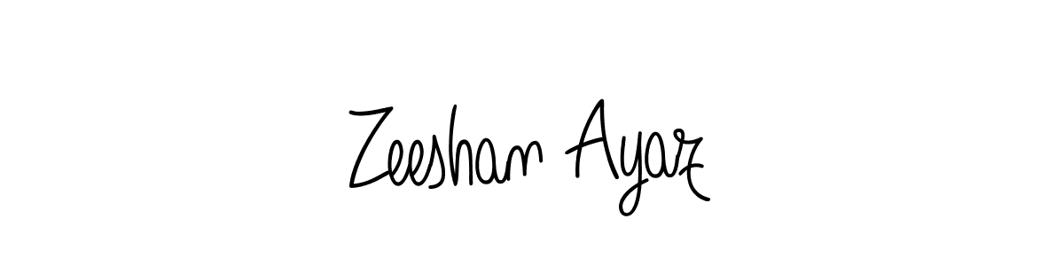 Use a signature maker to create a handwritten signature online. With this signature software, you can design (Angelique-Rose-font-FFP) your own signature for name Zeeshan Ayaz. Zeeshan Ayaz signature style 5 images and pictures png