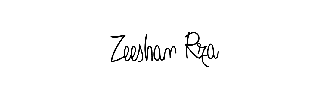 The best way (Angelique-Rose-font-FFP) to make a short signature is to pick only two or three words in your name. The name Zeeshan Rza include a total of six letters. For converting this name. Zeeshan Rza signature style 5 images and pictures png