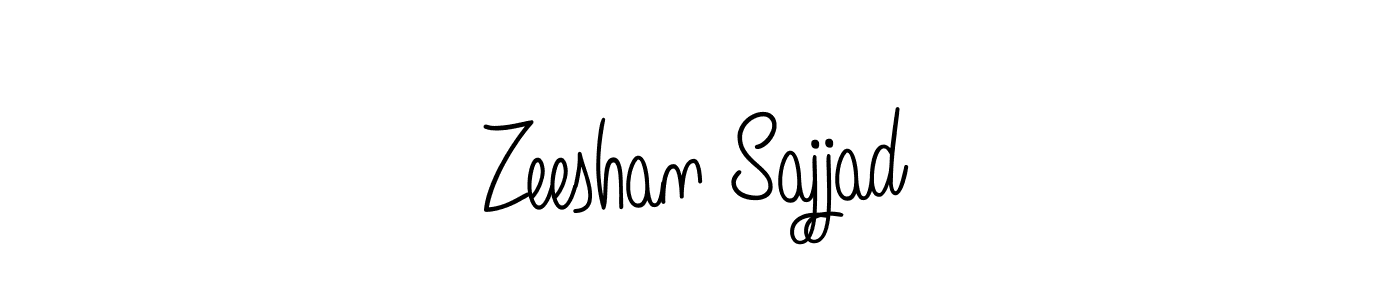 How to make Zeeshan Sajjad signature? Angelique-Rose-font-FFP is a professional autograph style. Create handwritten signature for Zeeshan Sajjad name. Zeeshan Sajjad signature style 5 images and pictures png