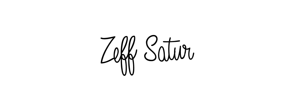 Zeff Satur stylish signature style. Best Handwritten Sign (Angelique-Rose-font-FFP) for my name. Handwritten Signature Collection Ideas for my name Zeff Satur. Zeff Satur signature style 5 images and pictures png