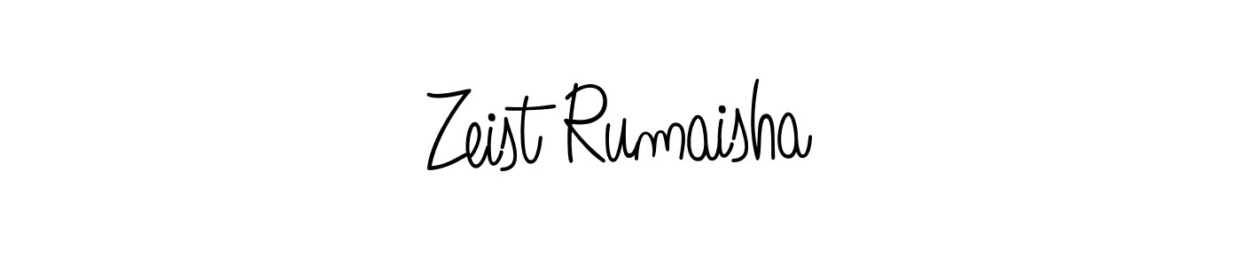 How to make Zeist Rumaisha signature? Angelique-Rose-font-FFP is a professional autograph style. Create handwritten signature for Zeist Rumaisha name. Zeist Rumaisha signature style 5 images and pictures png