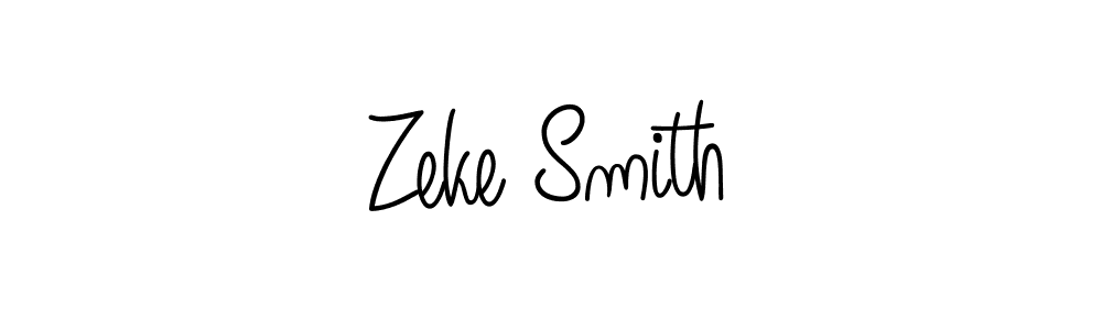 Use a signature maker to create a handwritten signature online. With this signature software, you can design (Angelique-Rose-font-FFP) your own signature for name Zeke Smith. Zeke Smith signature style 5 images and pictures png