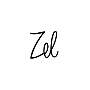 Design your own signature with our free online signature maker. With this signature software, you can create a handwritten (Angelique-Rose-font-FFP) signature for name Zel. Zel signature style 5 images and pictures png