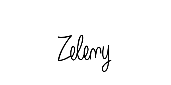 Make a beautiful signature design for name Zeleny. With this signature (Angelique-Rose-font-FFP) style, you can create a handwritten signature for free. Zeleny signature style 5 images and pictures png