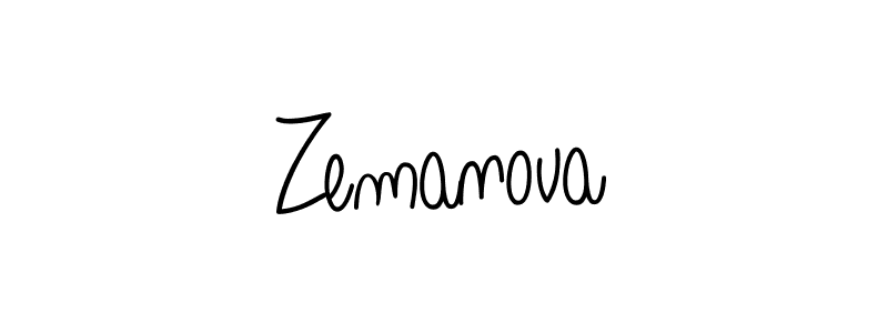 You should practise on your own different ways (Angelique-Rose-font-FFP) to write your name (Zemanova) in signature. don't let someone else do it for you. Zemanova signature style 5 images and pictures png