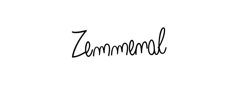 Best and Professional Signature Style for Zemmenal. Angelique-Rose-font-FFP Best Signature Style Collection. Zemmenal signature style 5 images and pictures png