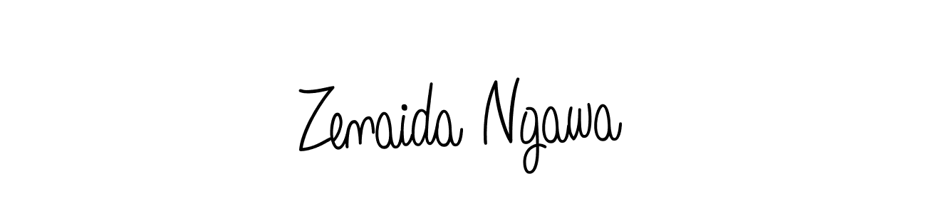 You should practise on your own different ways (Angelique-Rose-font-FFP) to write your name (Zenaida Ngawa) in signature. don't let someone else do it for you. Zenaida Ngawa signature style 5 images and pictures png