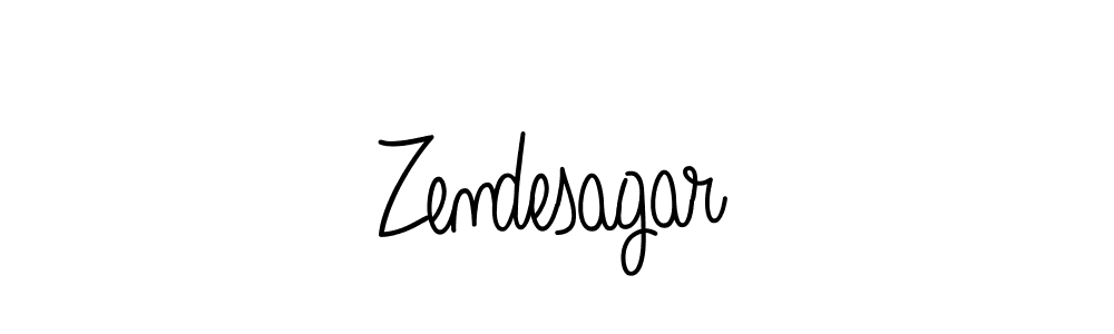 Make a beautiful signature design for name Zendesagar. With this signature (Angelique-Rose-font-FFP) style, you can create a handwritten signature for free. Zendesagar signature style 5 images and pictures png