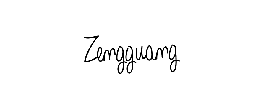 Use a signature maker to create a handwritten signature online. With this signature software, you can design (Angelique-Rose-font-FFP) your own signature for name Zengguang. Zengguang signature style 5 images and pictures png