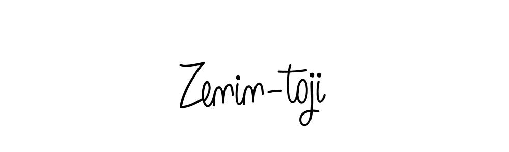 Use a signature maker to create a handwritten signature online. With this signature software, you can design (Angelique-Rose-font-FFP) your own signature for name Zenin-toji. Zenin-toji signature style 5 images and pictures png