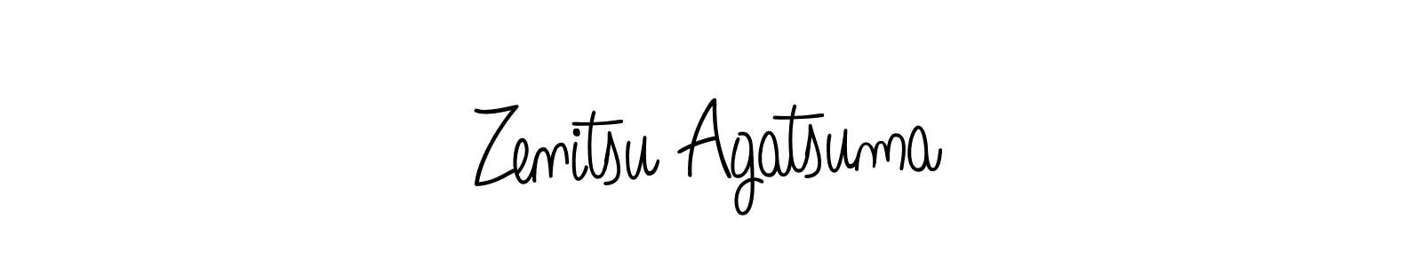 Best and Professional Signature Style for Zenitsu Agatsuma. Angelique-Rose-font-FFP Best Signature Style Collection. Zenitsu Agatsuma signature style 5 images and pictures png