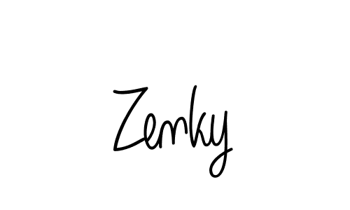 Zenky stylish signature style. Best Handwritten Sign (Angelique-Rose-font-FFP) for my name. Handwritten Signature Collection Ideas for my name Zenky. Zenky signature style 5 images and pictures png