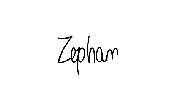 Zephan stylish signature style. Best Handwritten Sign (Angelique-Rose-font-FFP) for my name. Handwritten Signature Collection Ideas for my name Zephan. Zephan signature style 5 images and pictures png