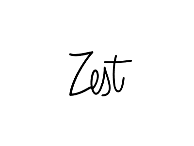 How to make Zest name signature. Use Angelique-Rose-font-FFP style for creating short signs online. This is the latest handwritten sign. Zest signature style 5 images and pictures png