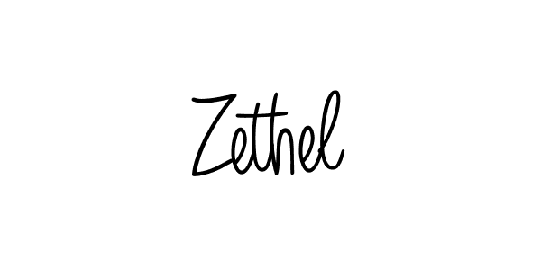 Make a beautiful signature design for name Zethel. Use this online signature maker to create a handwritten signature for free. Zethel signature style 5 images and pictures png