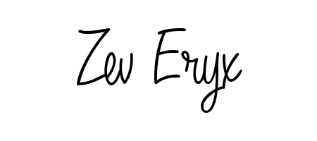 Build your personal autograph collection for name Zev Eryx with Angelique-Rose-font-FFP design. Browse, select, and save your favorites. Zev Eryx signature style 5 images and pictures png