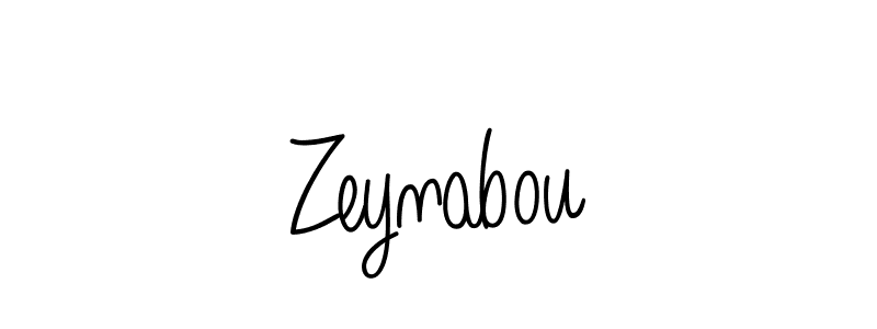 Design your own signature with our free online signature maker. With this signature software, you can create a handwritten (Angelique-Rose-font-FFP) signature for name Zeynabou. Zeynabou signature style 5 images and pictures png