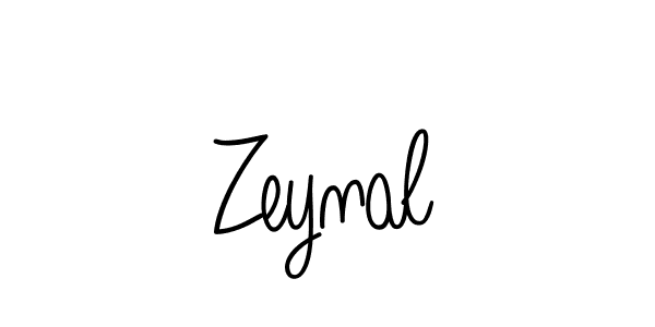 Design your own signature with our free online signature maker. With this signature software, you can create a handwritten (Angelique-Rose-font-FFP) signature for name Zeynal. Zeynal signature style 5 images and pictures png