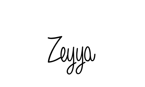 Make a beautiful signature design for name Zeyya. With this signature (Angelique-Rose-font-FFP) style, you can create a handwritten signature for free. Zeyya signature style 5 images and pictures png