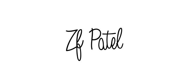 Also we have Zf Patel name is the best signature style. Create professional handwritten signature collection using Angelique-Rose-font-FFP autograph style. Zf Patel signature style 5 images and pictures png