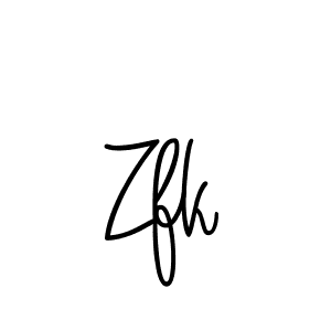 Zfk stylish signature style. Best Handwritten Sign (Angelique-Rose-font-FFP) for my name. Handwritten Signature Collection Ideas for my name Zfk. Zfk signature style 5 images and pictures png