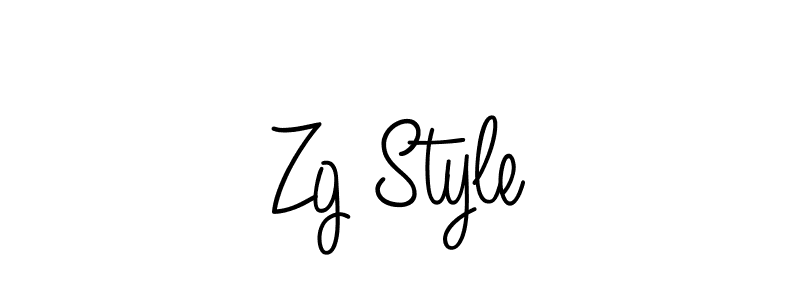 How to make Zg Style name signature. Use Angelique-Rose-font-FFP style for creating short signs online. This is the latest handwritten sign. Zg Style signature style 5 images and pictures png